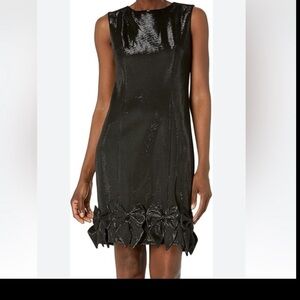 LM Collection Black Bow Hem Cocktail Dress – Size 8 (NWT)